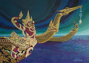 Grand boats of Thailand