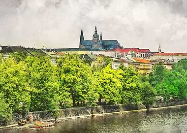 Praha city art