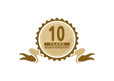 10 Years Ribbon Anniversar