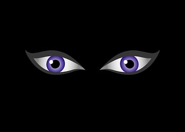 Eyes of the devil in dark