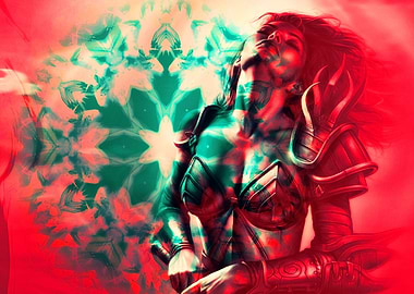 Vibrant Blend Art NIRVANA