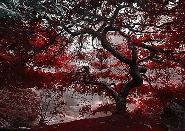 Red Blossom Tree