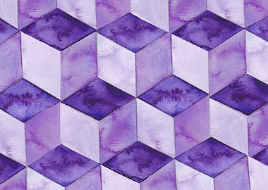 Cube geometric art