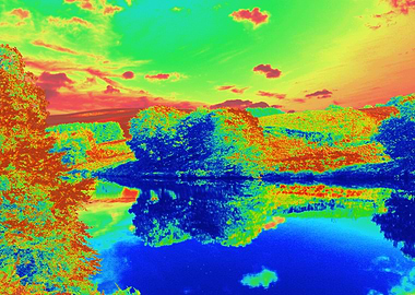 Vibrant trees, Carsington