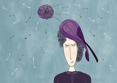 The dandelion woman