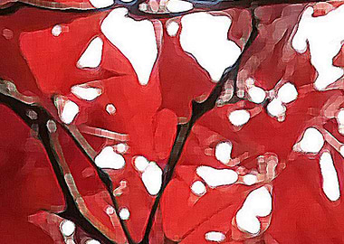 Red Paint Contemporary Art