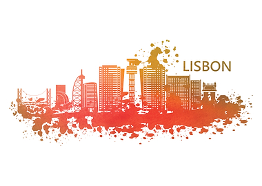 Watercolor Lisbon Portugal