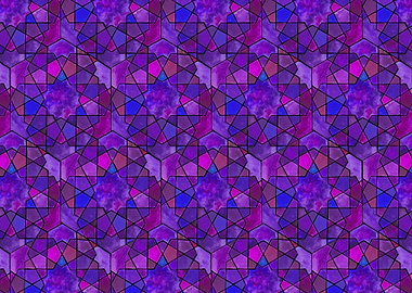 Islamic art galaxy pattern