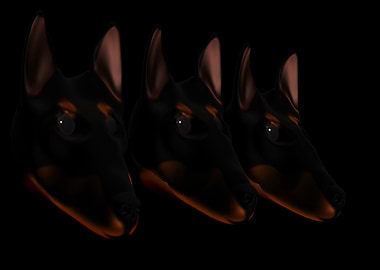 German Pinscher Metallic