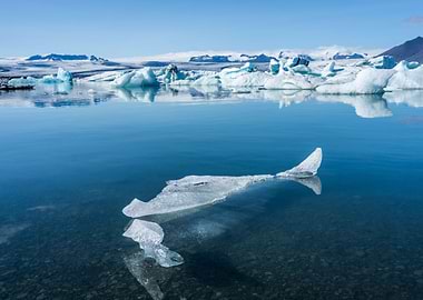Lonely small iceberg