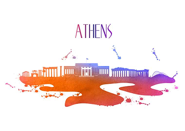 Watercolor Athens