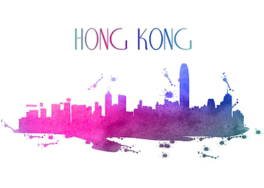 Watercolor Hongkong