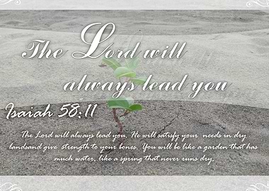 He will Lead you