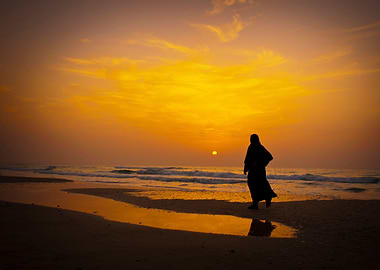 Silhouette of a woman