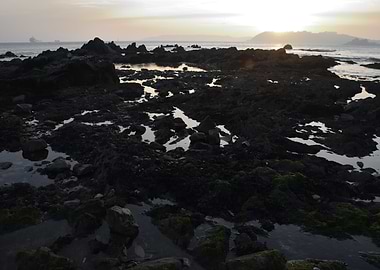 Rocky path out to sea