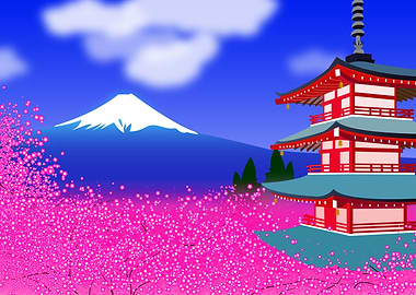 Mt Fuji Cherry Blossoms