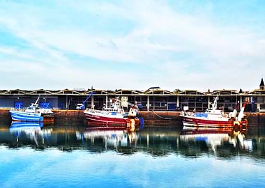 3 Boats in Dieppe Harbour