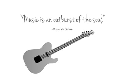 Guitars with famous quote