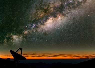 Telescope and Milky Way