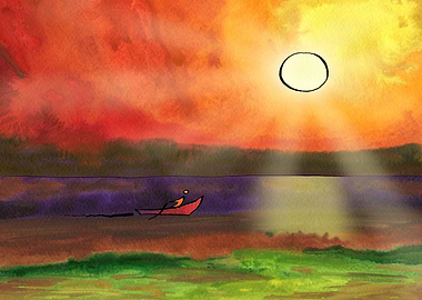 Fishing Boat On The Sea 01