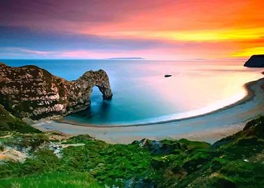 Sunset at Durdle Door