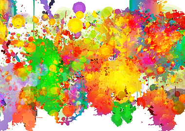 Color splash poster art