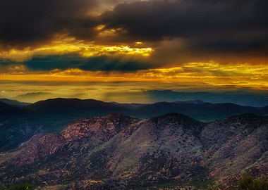 Sunset Over The Valley