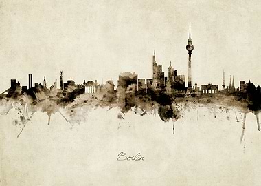 Berlin Germany Skyline