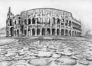 Colosseum drawing