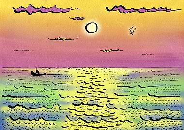 Fishing Boat On The Sea 18