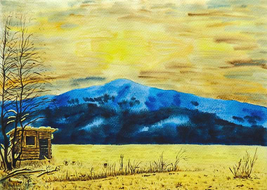 Hut In The Mountains