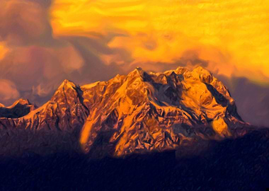 Chaukhamba peak India