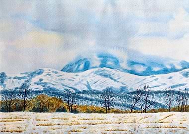 First Snow In Mountains