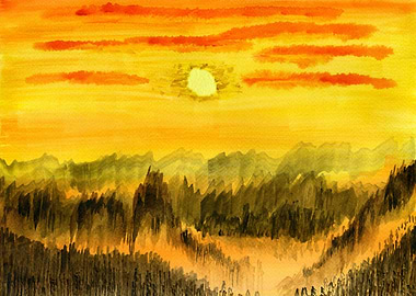 Dawn In The Mountains