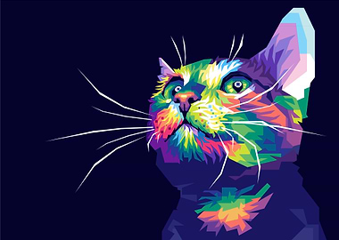 Cat Beauty Pop Art