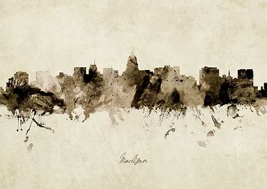Madison Wisconsin Skyline
