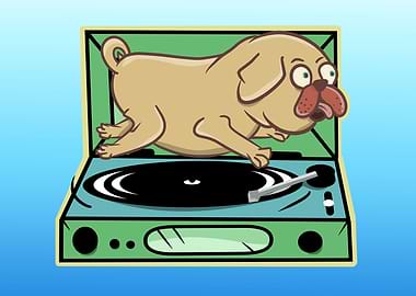 Pug Vinyl Music