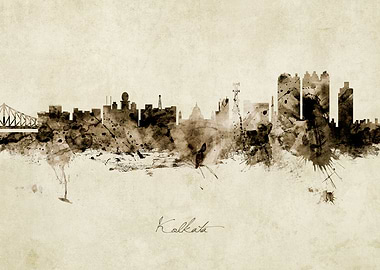 Kolkata India Skyline