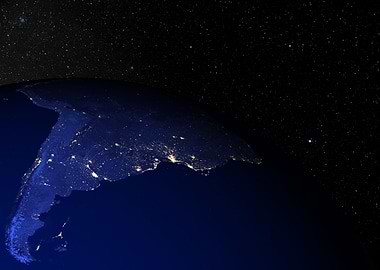 South America at night 2