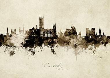 Canterbury England Skyline