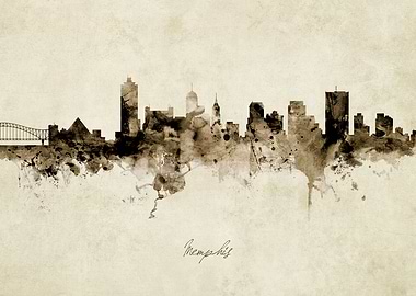 Memphis Tennessee Skyline