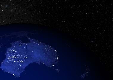 Australia at night