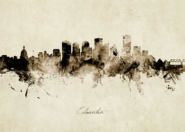 Edmonton Canada Skyline