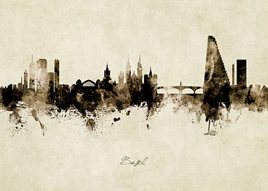 Basel Switzerland Skyline