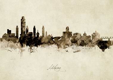 Albany New York Skyline