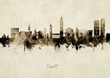 Split Croatia Skyline