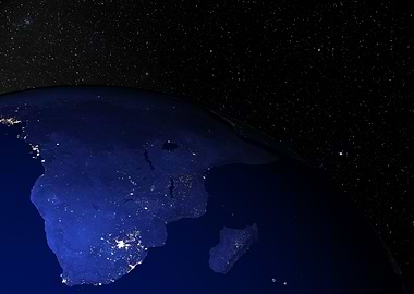 Africa at night