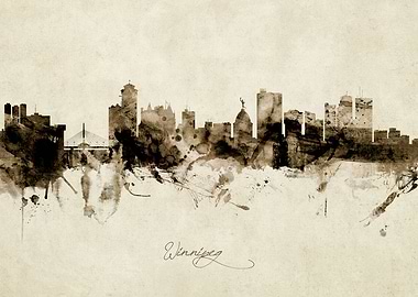 Winnipeg Canada Skyline