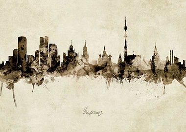 Moscow Russia Skyline