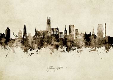 Gloucester England Skyline